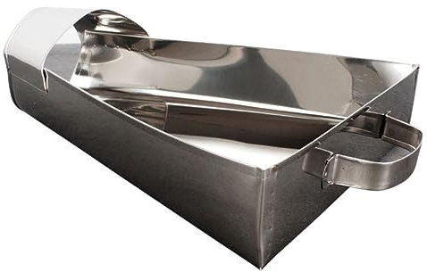 GRIRIW Stainless Steel Food Scoop Kitchen Tool for Efficient Packing of Popcorn Fries and More Food-grade Material Easy to Clean for Home and Restaurant Use