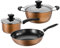 PACUM Töpfe und Pfannen, 3 Stück/Set, verdickt, zum Kochen, Suppentopf, antihaftbeschichtet, Brat-/Milchtopf, Kochtopf, Glasdeckel, Induktionsherd, Gasherd, Küchenzubehör Vision