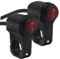 ZUDKSUY 2 interruttori per manubrio di moto, adatti per manubri da 22 mm, 12 V, in alluminio, impermeabili, per ATV, luci per moto, luci e faretti per bici