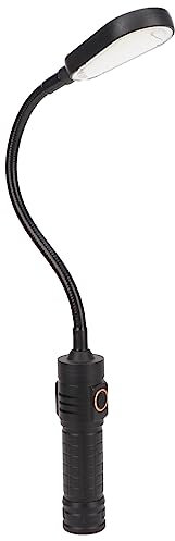 Potente Lampada da Lavoro Zoomabile Magnetica Ricaricabile con Base Magnetica E Ricarica Type-C, Design del Tubo Flessibile, Torcia LED XHP50