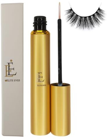 Elite Eves Clear Eyelash Glue - Super Strong Hold, Waterproof, Latex-Free, Hypoallergenic, Suitable for Sensitive Eyes, Waterproof Eyelash Glue False Eyelashes Glue White