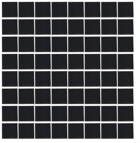 EpheyFIF Lot de 100 mini carreaux de miroir carrés adhésifs pour loisirs créatifs, décoration, bricolage, 20 x 20 mm (noir)