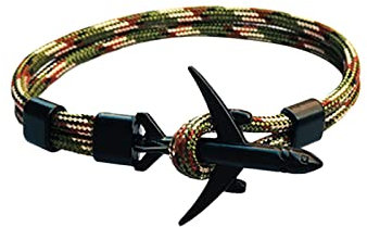 To My Son Loves You Forever Nautical Aviation Bracelet Umbrella Rope Cuff Wrist Strap Steel Screw Birthday Gift For Son Boy Mismatched Earrings (C, One Size)