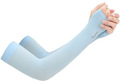 Yardenfun 5paare Uv-Schutz Ärmel Arm Sleeves Aus Atmungsaktivem EIS-seiden-Material Kühlende Sonnenschutz Ärmlinge Für Damen Und Herren Geeignet Für Outdoor-aktivitäten Wie Autofahren Golf l