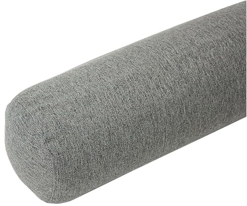 AQIGR Kissenrolle Nackenkissen Nackenrollenkissen Kissen Rolle, Unterstützung Rückenkissen Bolster Kissen für Hals, Beine, Rücken, Bett(Grey,20x100cm)
