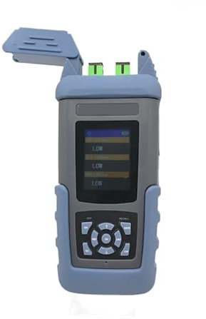 Glasfasermessgerät, ST805C PON Optischer Leistungsmesser SC/APC-Adapter Akku FTTH/FTTx Glasfaser-Testwerkzeuge 1310/1490/1550 Nm,Präzisionsmessung