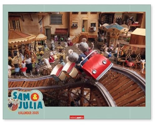 Sam & Julia - Das Mäusehaus Kalender 2025 mit Original-Motiven der beliebten Mäusehaus-Bücher - 14 Seiten in Premium-Qualität, 12 Mäusehausmotive für Kinder ab 3