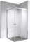 Moments of Glass Duschkabine Kaylee mit Schiebetüren 90x90 cm Höhe 195 cm – Eckduschkabine aus 6 mm durchsichtiges Nano ESG-Sicherheitsglas, hochwertiges Rollsystem, beidseitig montierbar