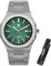 SAPPHERO Herren-Armbanduhr, achteckig, Edelstahl, 30 m, wasserdicht, leuchtend, luxuriös, analog, Quarzuhr für Herren, mit Datum, elegante Herrenuhr
