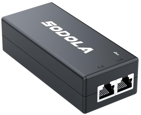 SODOLA Injecteur PoE 2.5 Gigabit 30W, Adaptateur Non-PoE vers PoE