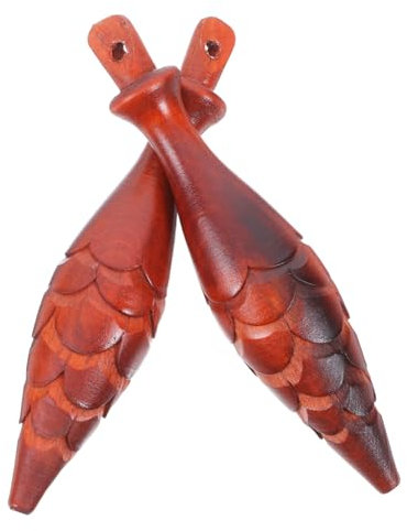 Hemobllo 2stücke Holzgewichte Für Wanduhr Dekorativer Hammer Für Kuckucksuhren Ersatzteile Vintage- Pendelzubehör Für Stilvolle Wohnräume