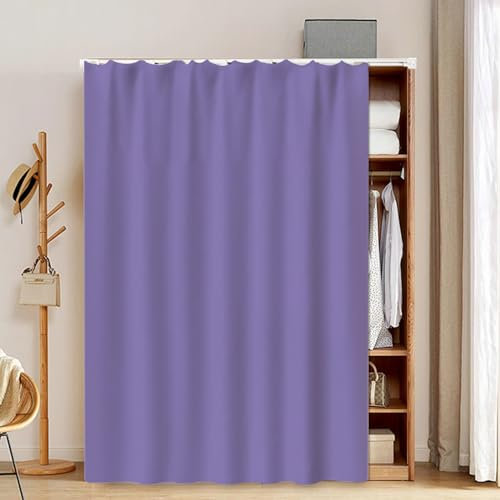 Rideaux de fenêtre occultants en tissu doux infroissable sans perçage pour salon, chambre à coucher, bureau, porte de balcon, porte et armoire.