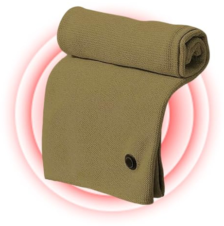 YRTUOP Portable Heated Blanket - Heating Foldable Wrap Shawl,Heating Electric Blanket for Adults | for Camping Travel Winter Nighttime Outdoor Office Bedroom