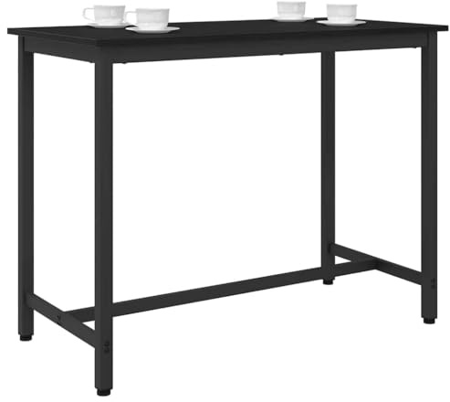 vidaXL Tisch Schwarz Eichen-Optik 100 x 50 x 76,5 cm