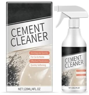 120ml Cement Cleaner, Powerful Concrete Dissolver, Heavy Duty Stain Remover for Floor, Surfaces(1pcs-120ml)