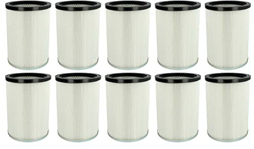 vhbw 10x Faltenfilter kompatibel mit Kärcher NT 70/2 Me Classic *SEA, NT 70/2 Me Classic *VEX Staubsauger - Patronenfilter, Weiß