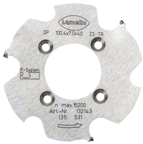Lamello P-System Nutfräser CNC, DP, D100.4x7xD40 mm, Z3, NL 4xD5.5xD52 mm