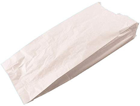 1000 Papier Faltenbeutel Bäckerfaltenbeutel Brötchentüten weiß unbedruckt 35-40g Recycling Mix verschiedene Größen zur Auswahl (14+6x28cm)