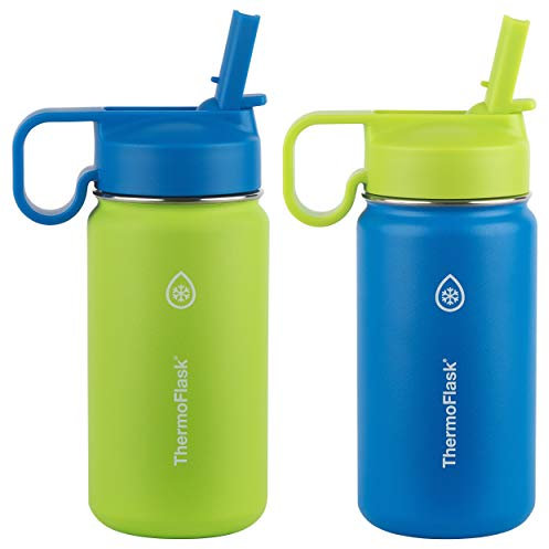 Thermoflask Kids Double Wall Vacuum Insulated Stainless Steel (Green/Blue)