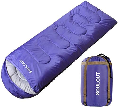 SOULOUT Schlafsack 3-4 Jahreszeiten - Winter Schlafsack Wasserdichter Leichter Deckenschlafsack für Camping, Reisen und Outdoor-Aktivitäten -Ideal für Erwachsene und Kinder - 220 x 83 cm