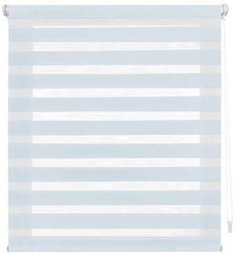 Blindecor Indus Sensa attrezzi | Tenda a rullo a doppio strato senza perforazione | Colore Celeste 57 x 180 cm (Larghezza x Altezza) | Dimensioni del tessuto 54 x 175 cm