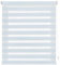 Blindecor Indus Sensa attrezzi | Tenda a rullo a doppio strato senza perforazione | Colore Celeste 57 x 180 cm (Larghezza x Altezza) | Dimensioni del tessuto 54 x 175 cm
