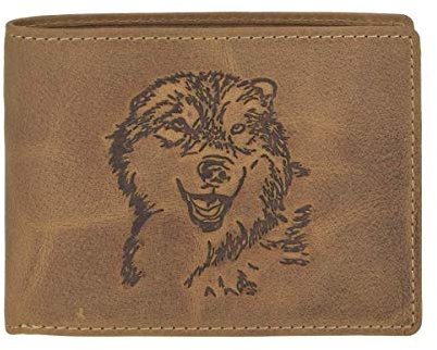 Greenburry Geldbörse Wolf Lederbörse Wulf Geldbeutel