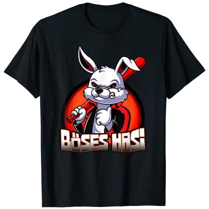 Böses Hasi Kaninchen Ostern Osterhase T-Shirt