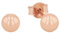 Amor Ohrstecker 925 Sterling Silber Damen Ohrschmuck, 0,5 cm, Roséfarben, Kommt in Schmuck Geschenk Box, 9000326