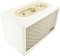 SCHWAIGER 661712 Retro Bluetooth Lautsprecher Vintage Speaker Lederoptik Holzgehäuse Akku HiFi Musikbox inkl. Klinkenkabel Micro-USB-Kabel weiß