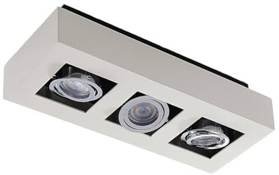 Arcchio Strahler Vince (Modern) in Weiß aus Aluminium (3 flammig, GU10) - Deckenlampe Deckenleuchte Lampe Spot Flurleuchte