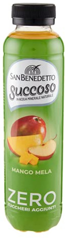24x San Benedetto Succoso zero Mango e mela Mango und Apfel PET flasche ohne zucker 40cl ACE Fruchtsaft saft