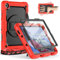 Timecity Case for Samsung Galaxy Tab A7 Lite Case 8.7 Inch (SM-T220 /T225 /T227), Shockproof Cover with Screen Protector, 360 Rotating KickStand & Hand Strap, for Galaxy A7 Lite Kids, Red