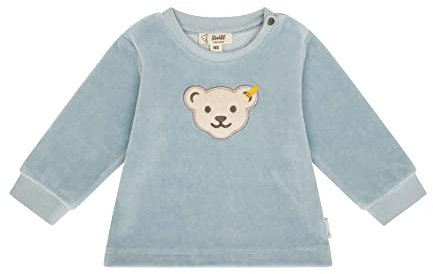 Steiff Unisex Baby Kapuze Sweatshirt, Celestial Blue, 80