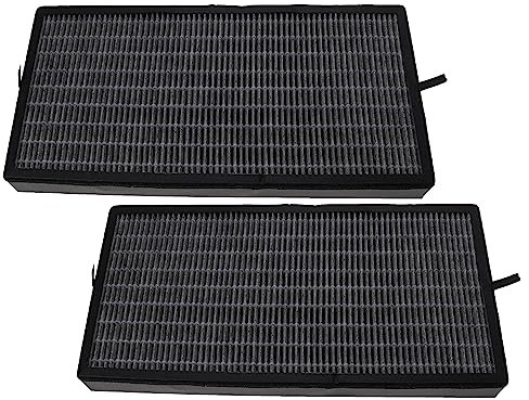 vhbw 2x HEPA Filter compatible with Kärcher AF 100 Air Cleaner - Spare Air Filter with Integrated Active Carbon Filter