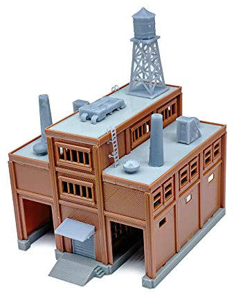 Outland Models Eisenbahnlandschaft Große Fabrik mit 2-seitiger Laderampe Spur N