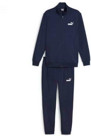 PUMA Herren Clean Sweat Suit Trainingsanzug, Club Navy, S EU