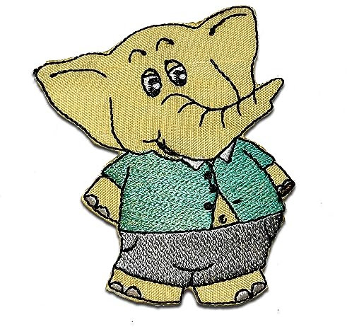 Catch the Patch Business Elefant Tier - (Größe: 6,6 x 5,6 cm) – Aufbügler & Applikationen in verschiedenen Größen – Ideal für Kleidung, Schulranzen, Jeans & Rucksäcke