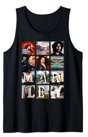 Bob Marley Block Bilder Tank Top
