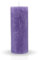 HS Candle Rustikale Stumpenkerze Lila Ø7cm x 18cm - vers. Farben/Größen - lang Brenndauer Antik Kerze, Duftfreie Altarkerze - Dekokerze