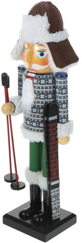 Luxshiny Figurine De Noël Originale Casse-Noisette Décoration De Ski Statue De Soldat Idée Festif pour Intérieur Et Extérieur