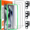 IMBZBK 3 Piezas Protector Pantalla para Samsung Galaxy S24 Ultra Cristal Templado con 3 Piezas Protector Camara Accesorios Cobertura Total