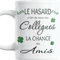 Paroles d'amour Cadeau Collègue de travail Le Hasard a fait de nous des Collègues la Chance des Amis Anniversaire Noel Pot Depart Trefles Verts