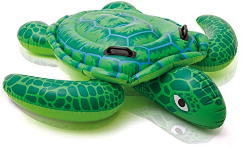 DameCo Aufblasbarer Schildkröten-Pool-Schwimmer, aufblasbare Pool-Floß-Lounge, lustige Strand-Tier-Schwimmspielzeug-Schwimmmatte für Erwachsene Interesting