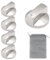 ZYKORT Perillas de horno de 6 mm para hornillos de gas, de metal, para control de estufa de gas, color plateado, universal, para cocina, estufa de gas, placa de cocción, horno