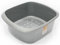 (Pack of 1) 11l Large Metalic Silver RECTANGULAR Kitchen Household Cleaning Washing UP Bowl, 11L Capacity, Multipurpose use bowl…