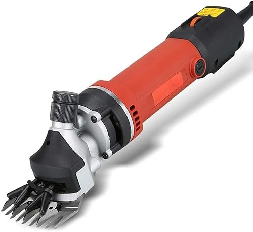 ZCX Schere Schneider Ziege Pferd Clipper Maschine Elektrische Schafe Rasieren Clipper 6 Zahnräder Geschwindigkeit Elektrorasierer(13 gerade klinge zahn)