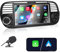 Liulbobu Autoradio per Fiat 500 2007-2015 compatibile con Carplay/Android Auto, Autoradio Fiat 500 da 7 pollici con touchscreen/Bluetooth/FM/AM/USB/DPS/RDS/Mirror Link-Nero