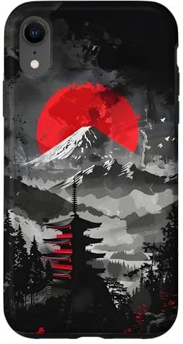 iPhone XR Japanese Mountain Sunset Case