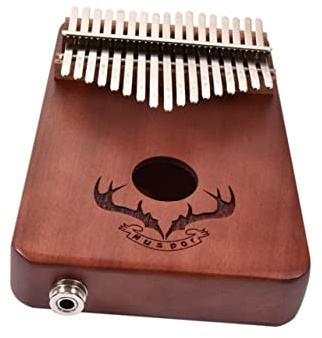 ULDIGI Muspor Kalimba Daumenklavier Aus Mahagoniholz Mit Eq Klangregelung Tragbares Holz Thumb Piano Für Anfänger Und Erwachsene Kaffee-farbenes Holz-kalimba Thumb Piano